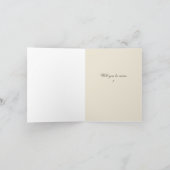 ヴィンテージエレガント伝統的ポピー シーズンカード (内部)