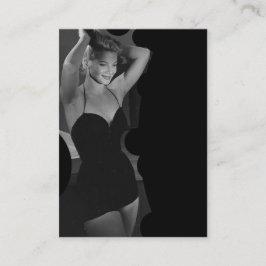 ヴィンテージエレガント入浴スーツ美しい 名刺