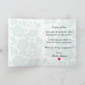 ヴィンテージエレガント写真のゴッドファザー提案 カード (内部)