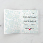 ヴィンテージエレガント写真のゴッドマザー提案 カード (内部)