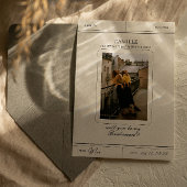 ヴィンテージエレガント写真の花嫁付きカード 招待状