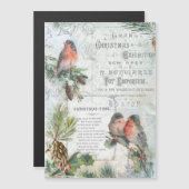 ヴィンテージエレガント冬クリスマスロビンス (正面/裏面)