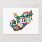 ヴィンテージエレガント南アフリカ旅行記念品 ポストカード (正面)