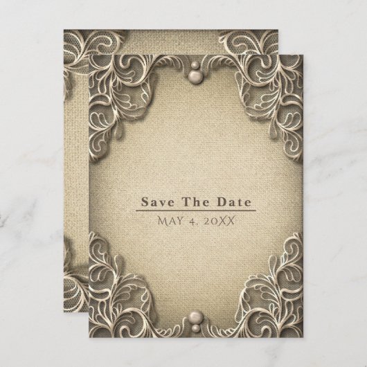 ヴィンテージエレガント南部チャームレース保存日 案内ポストカード (正面/裏面)