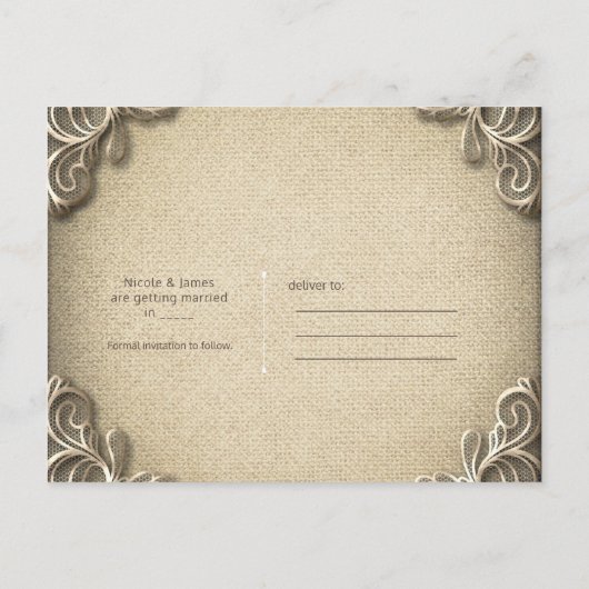 ヴィンテージエレガント南部チャームレース保存日 案内ポストカード (裏面)