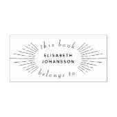 ヴィンテージエレガント図書内の太陽光線 ラバースタンプ (インプリント)