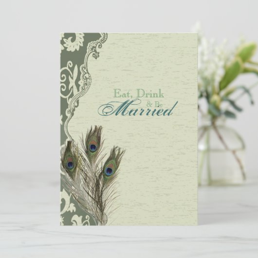 ヴィンテージエレガント国ピーコックリハーサル夕食 招待状 (スタンド正面)