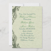 ヴィンテージエレガント国ピーコックリハーサル夕食 招待状 (裏面)