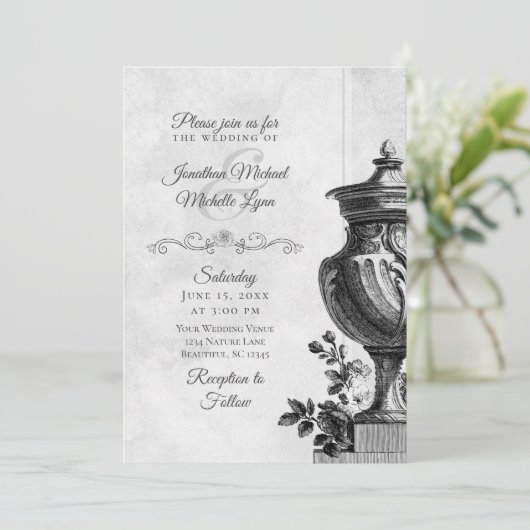 ヴィンテージエレガント園は全て自分の家に入って結婚いる 招待状 (スタンド正面)