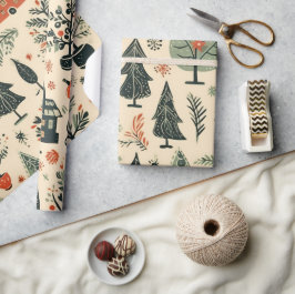 ヴィンテージエレガント型ラッピング紙 ラッピングペーパー