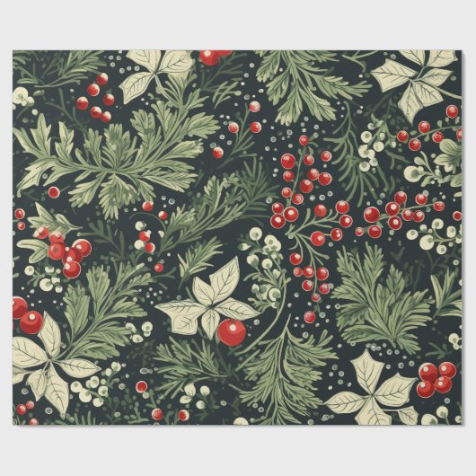 ヴィンテージエレガント型ラッピング紙 ラッピングペーパー (フラット)