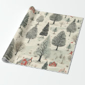 ヴィンテージエレガント型ラッピング紙 ラッピングペーパー (アンロールド)