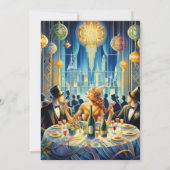 ヴィンテージエレガント大晦日パーティー 招待状 (裏面)