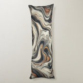 ヴィンテージエレガント大理石の渦巻き ボディピロー (裏面 (縦))