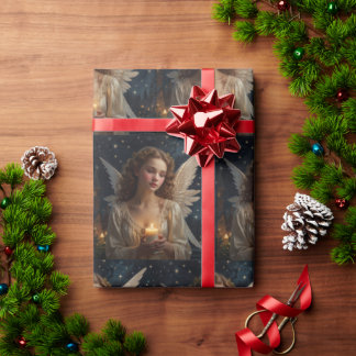 ヴィンテージエレガント天使 ラッピングペーパー