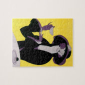 ヴィンテージエレガント女性アフタヌーンティーパーティー ジグソーパズル (横)