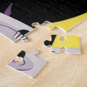 ヴィンテージエレガント女性アフタヌーンティーパーティー ジグソーパズル (側面)