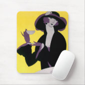 ヴィンテージエレガント女性アフタヌーンティーパーティー マウスパッド (マウス)