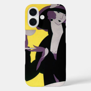 ヴィンテージエレガント女性アフタヌーンティーパーティー iPhone 16ケース