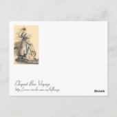 ヴィンテージエレガント婦人 ポストカード (裏面)