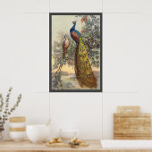 ヴィンテージエレガント孔雀の木のポスター ポスター (キッチン)