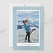 ヴィンテージエレガント孔雀の鳥の金ゴールドグリッタースクリプト セーブザデート (裏面)