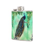 ヴィンテージエレガント孔雀作品 フラスク (左)