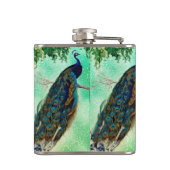 ヴィンテージエレガント孔雀作品 フラスク (裏面)