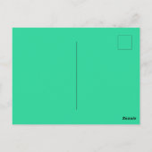 ヴィンテージエレガント孔雀作品 ポストカード (裏面)