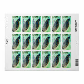 ヴィンテージエレガント孔雀作品 ラベル (フルシート)