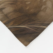 ヴィンテージエレガント孔雀 フリースブランケット (角)