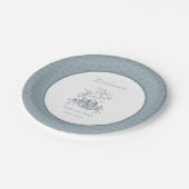 ヴィンテージエレガント巣ベビーシャワー ペーパープレート (アングル)