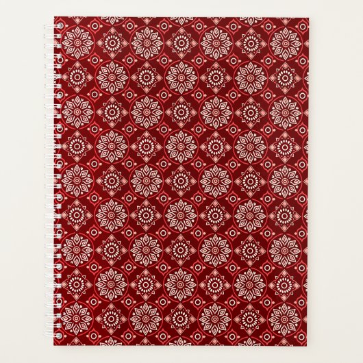 ヴィンテージエレガント房保幾何学模様 プランナー手帳 (正面)