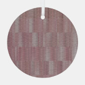 ヴィンテージエレガント抽象芸術の背景(美) ガラスオーナメント (裏面)