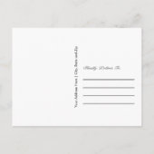 ヴィンテージエレガント日付のポストカ結婚ードを保存 案内ポストカード (裏面)
