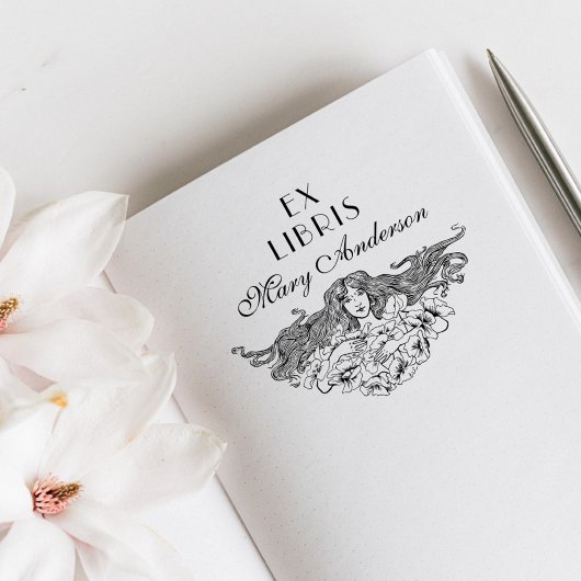 ヴィンテージエレガント春フローラカスタムライブラリ ラバースタンプ