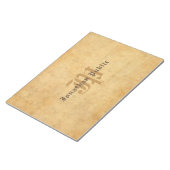 ヴィンテージエレガント書付モノグラムテンプレート ノートパッド (アングル)