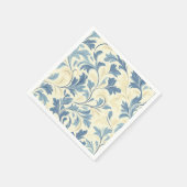 ヴィンテージエレガント植物型スクロールデザイン スタンダードカクテルナプキン (角)