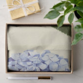 ヴィンテージエレガント植物性ブルーアジサイ花 薄葉紙 (ギフト)