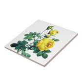 ヴィンテージエレガント植物黄薔薇 タイル (側面)