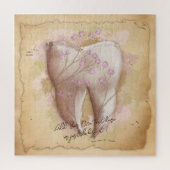 ヴィンテージエレガント歯科医師歯科助手ギフト ジグソーパズル (縦)