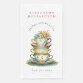 ヴィンテージエレガント水彩ブライダルシャワー茶パーティー (正面)