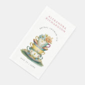 ヴィンテージエレガント水彩ブライダルシャワー茶パーティー (コーナー)