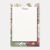 ヴィンテージエレガント水彩ワイルドフラワー ポストイット (正面)