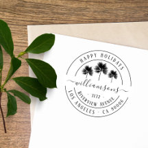 ヴィンテージエレガント熱帯クリスマス差出人住所