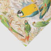ヴィンテージエレガント熱帯鳥のオウムの切り離し 薄葉紙 (詳細)