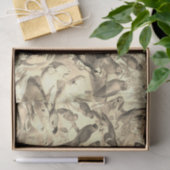 ヴィンテージエレガント熱帯鳥のオウムの切り離し 薄葉紙 (ギフト)