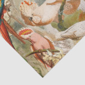 ヴィンテージエレガント熱帯鳥のオウム 薄葉紙 (詳細)