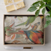 ヴィンテージエレガント熱帯鳥のオウム 薄葉紙 (ギフト)