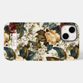 ヴィンテージエレガント牡丹と紫陽花 Case-Mate iPhoneケース (裏面 (横))